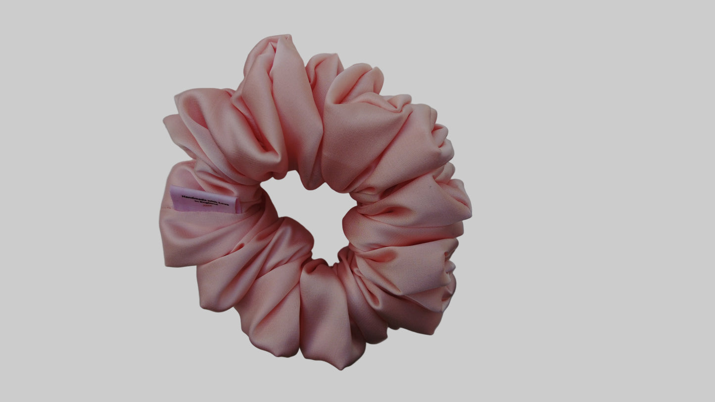 Peach Silk Scrunchies