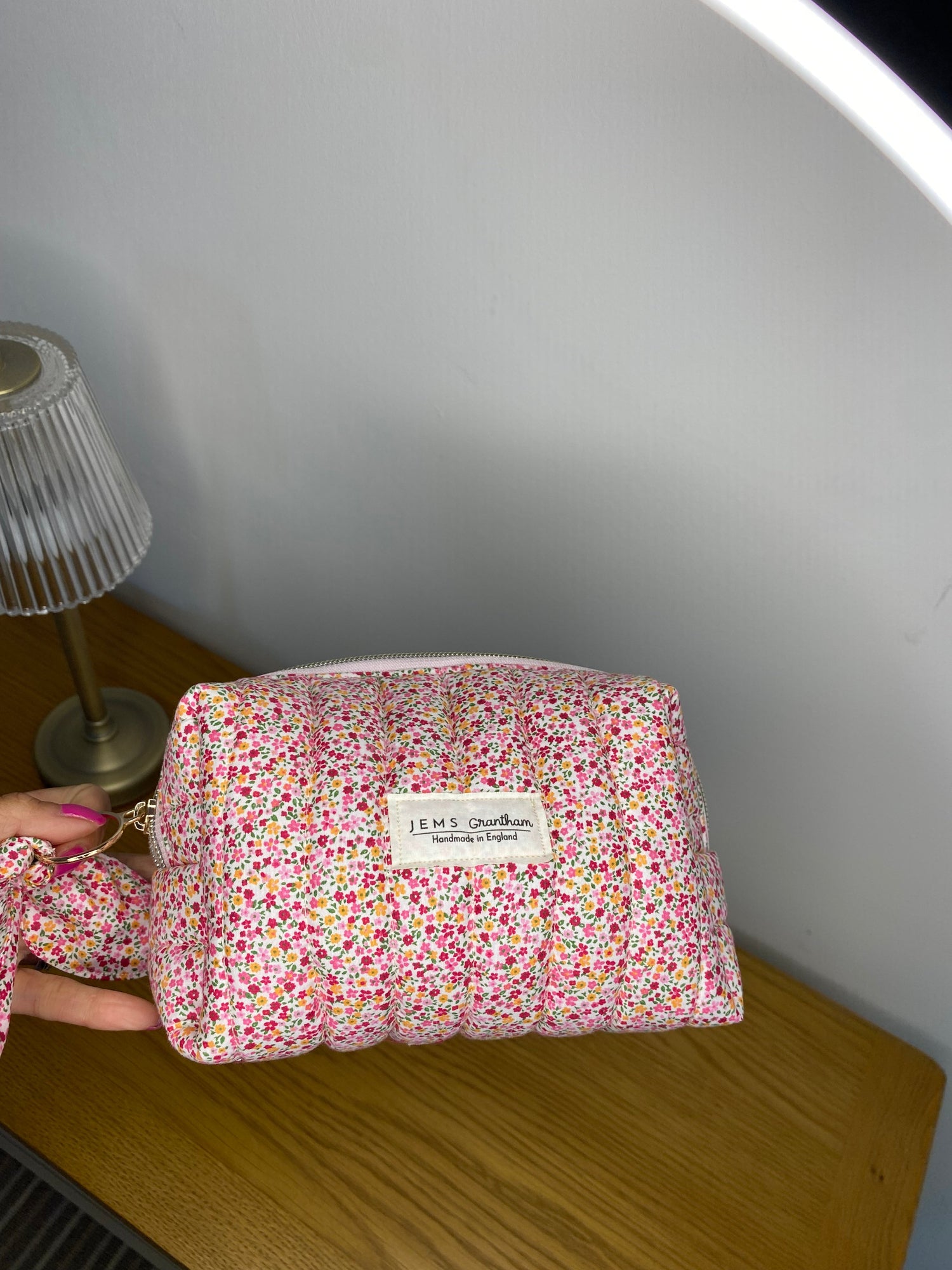 handmade in England Makeup bag
