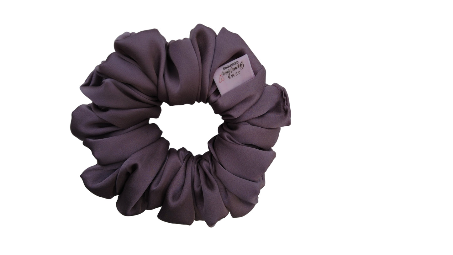 Lilac Silk Scrunchies
